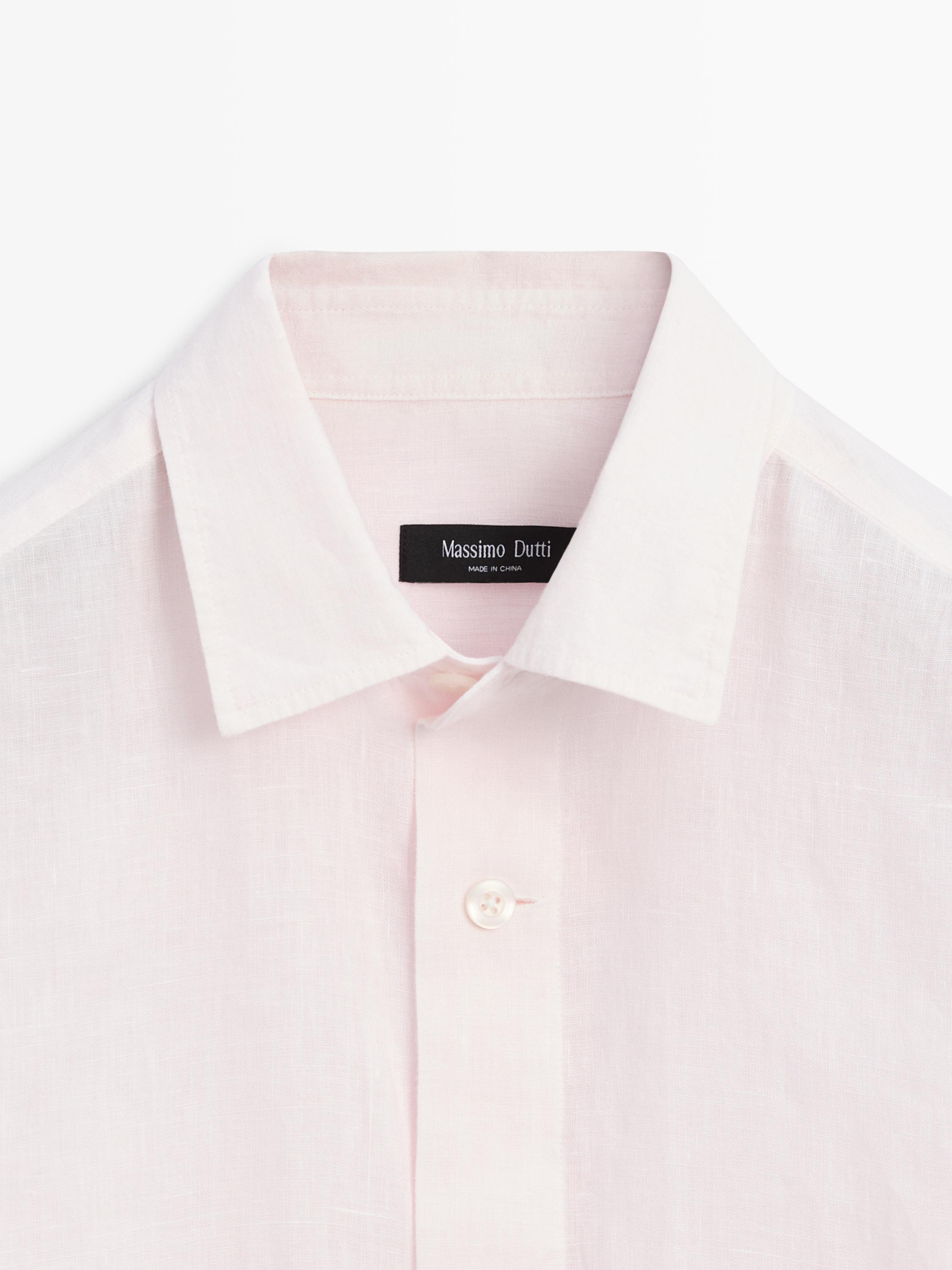 100% linen regular fit shirt